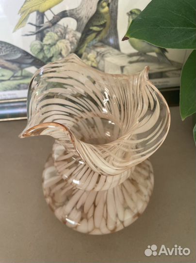 Ваза Гутное стекло СССР