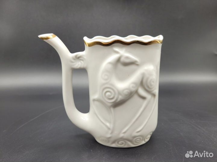 Кружка поильник бюветница 230мл. Кисловодск фарфор