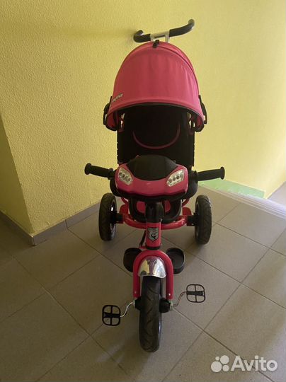 Детский трехколесный велосипед с музыкой