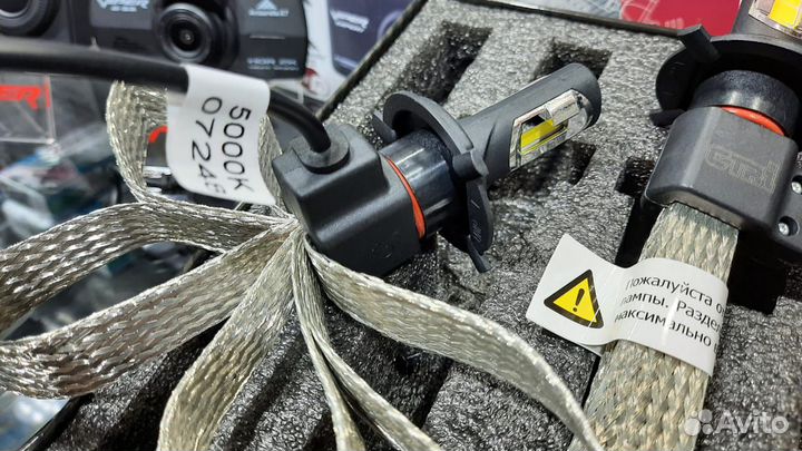 Светодиодные лампы в фары H4