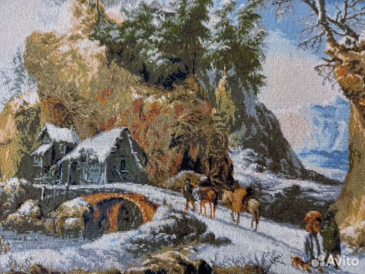 Картина вышитая 