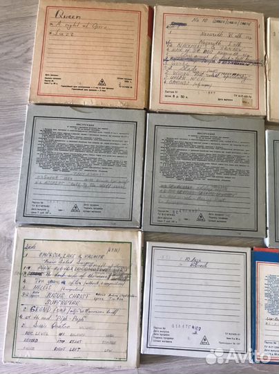 Магнитная лента катушки с записью и новые