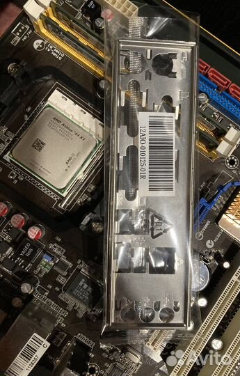 Мат.плата с процем и памятью Asus m2n68-AM plus