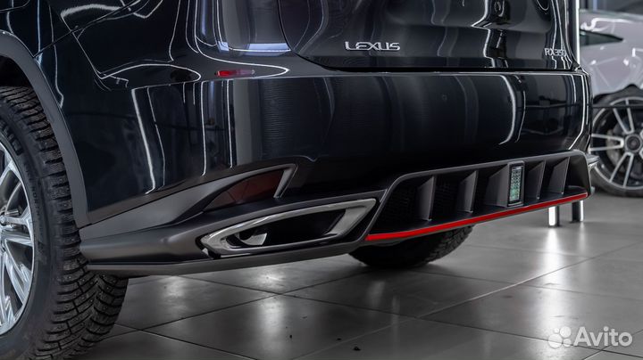 Диффузор со стоп сигналом на Lexus-RX 4G 2015-2022