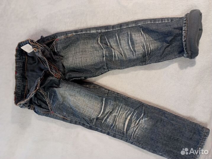 Джинсы с флисовым подкладом