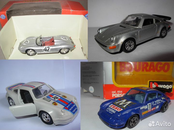 Porsche 1:43 модель разные металл