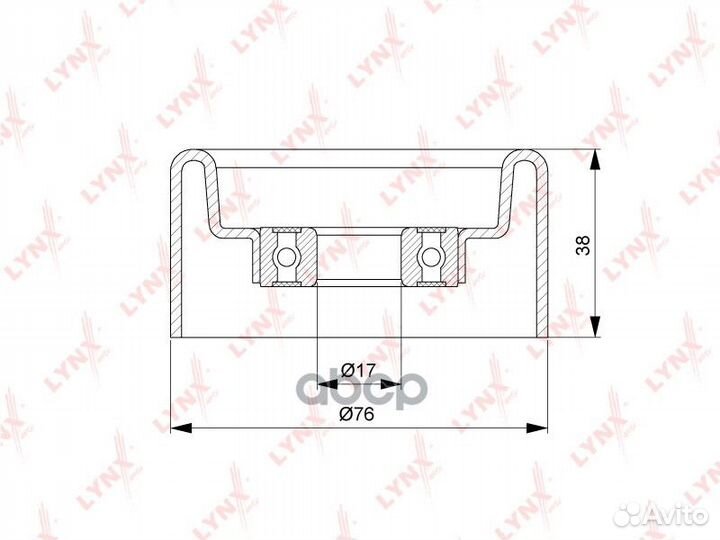 Ролик натяжной приводного ремня PB5127 lynxauto