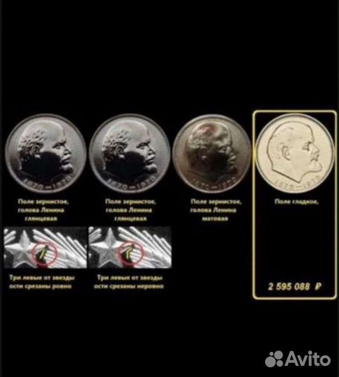 Редкий гладкий рубль СССР