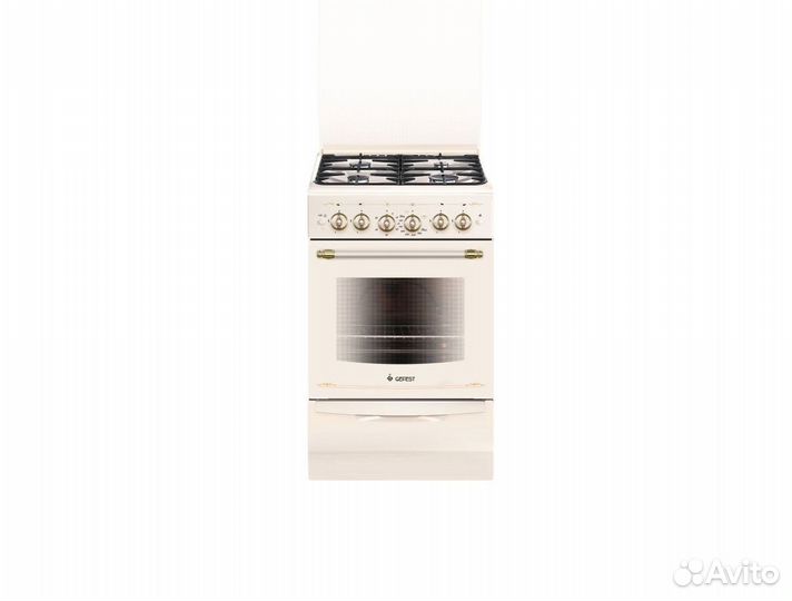 Газовая плита кремовый ретро Гефест 6100-02 0182