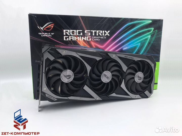 Видеокарта 10 Гб Asus RTX 3080 ROG strix гарантия