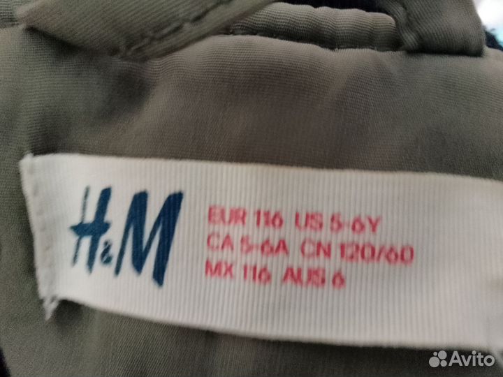 Плащь-пальто из плащевки H&M девочку 4-5лет