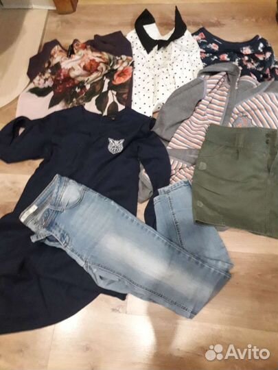 Качественные вещи пакетом джинсы,шорты и др р42-44