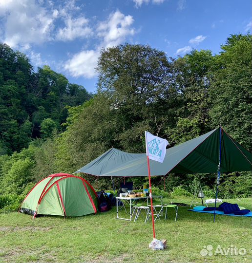 Палатка туристическая 2 местная прокат аренда