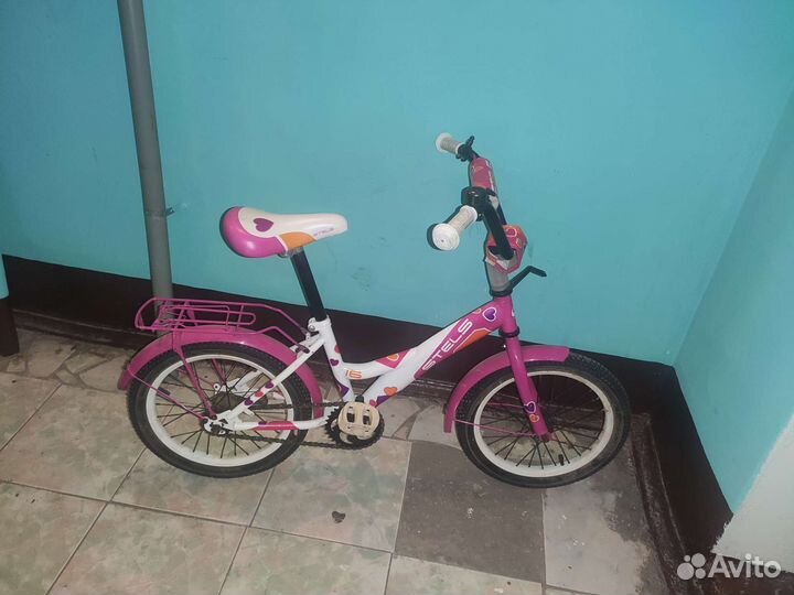 Детский велосипед stels 16 для девочки