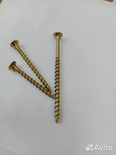 Саморезы по дереву желтые