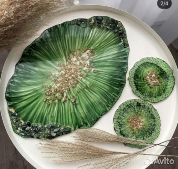 Поднос с подстаканниками