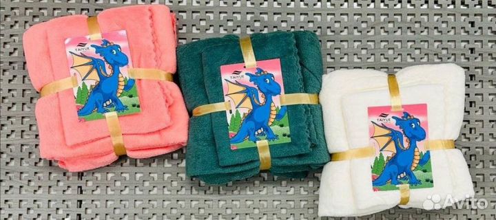 Набор из 2 полотенец 70х140см и 35х75см