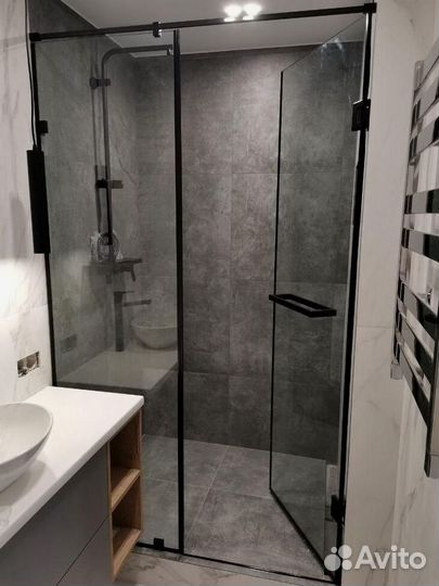 Душевые стеклянные перегородки с гарантией 5 лет