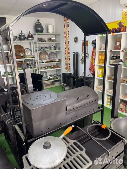 Мангал с навесом