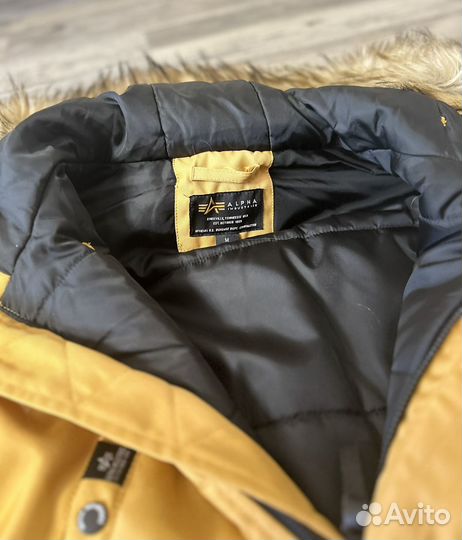 Мужская зимняя парка alpha industries оригинал