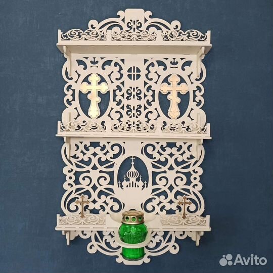 Полка для икон Иконостас Модель 95 Красный угол 1