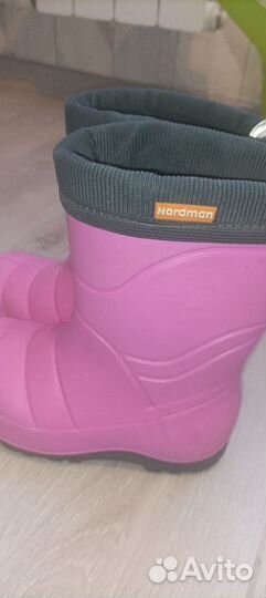 Сапоги демисезонные для девочки nordman