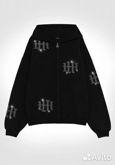 HH swarovski ZIP hoodie