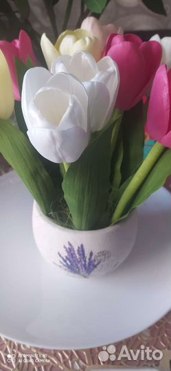 Цветы тюльпаны из фоамирана