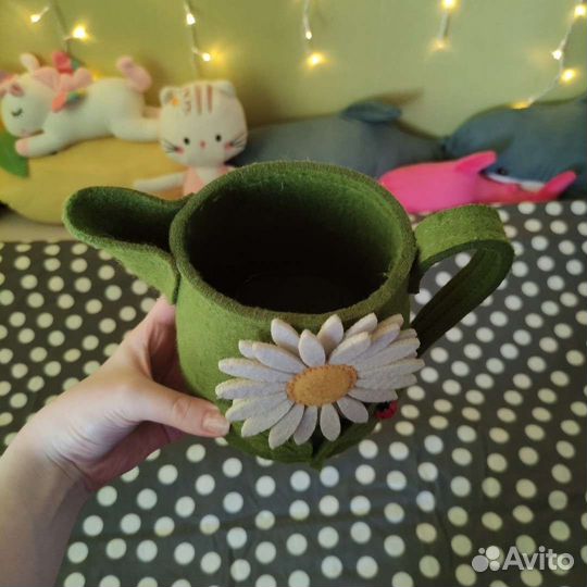 Декоративный чайник из фетра