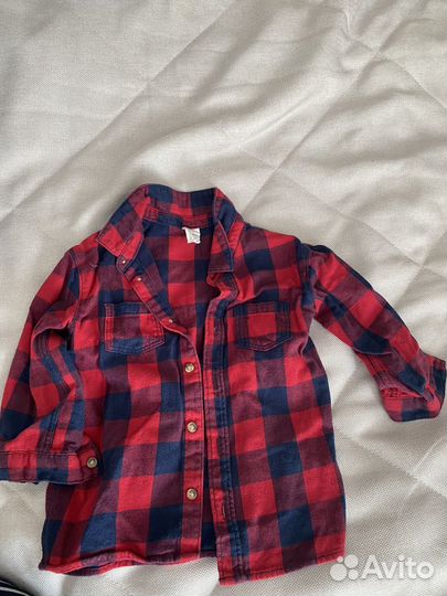 Рубашка для мальчмка h&m 86