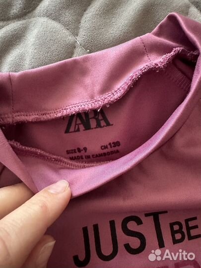 Топ футболка кроп топ zara 128