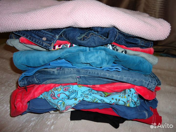 Одежда пакетом для девочки на рост 140 бу