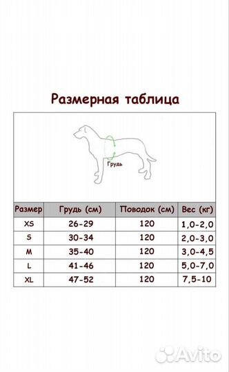 Шлейка с поводком для собаки