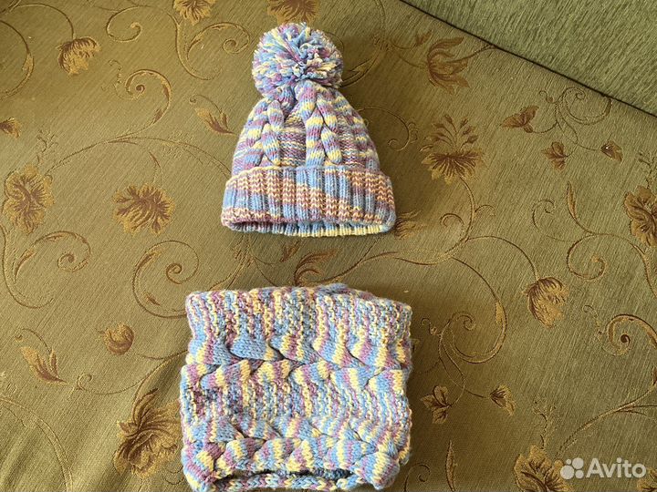 Комплект шапка и снуд