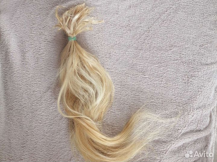 Волосы для наращивания славянка блонд 45 см