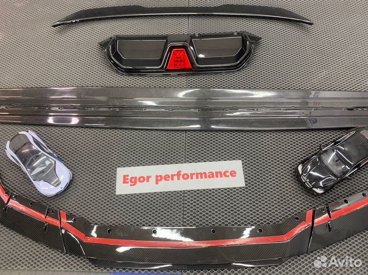 Губа / лезвия / диф BMW M5 F90 карбон