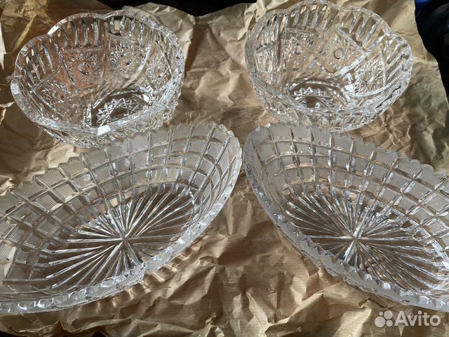 Хрусталь.Конфетница.Фруктовница.Салатник.Ваза