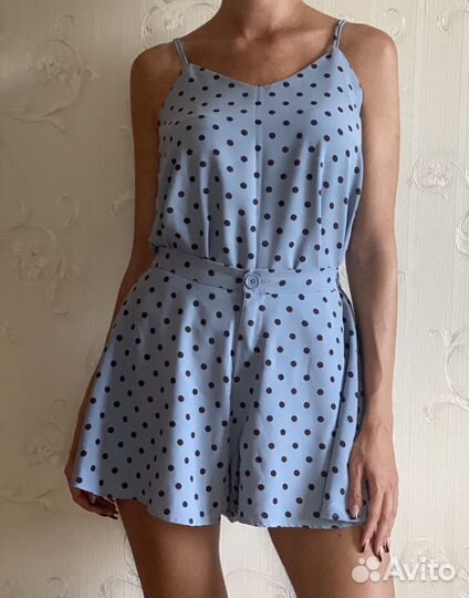 Костюм летний в горошек