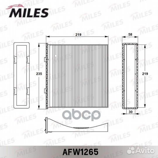 Фильтр салона subaru impreza/forester 08- afw12