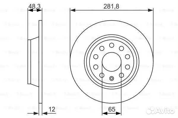 Диск тормозной зад