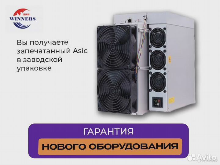 Оборудование для майнинга Asic Whatsminer M30S++ 1