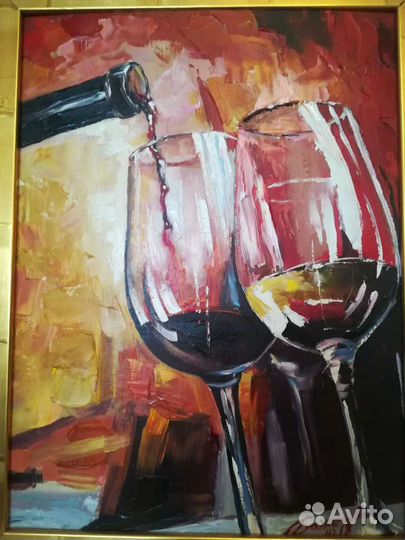 Интерьерная картина 30х40, написана маслом