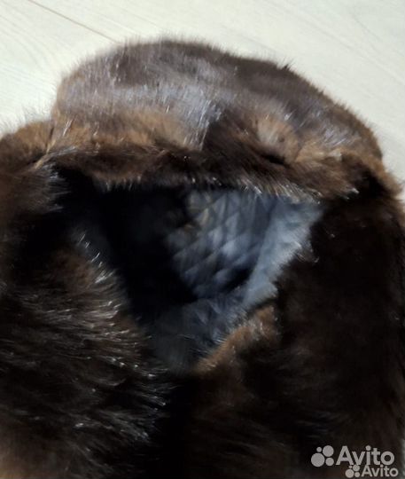 Шапка ушанка норковая мужская