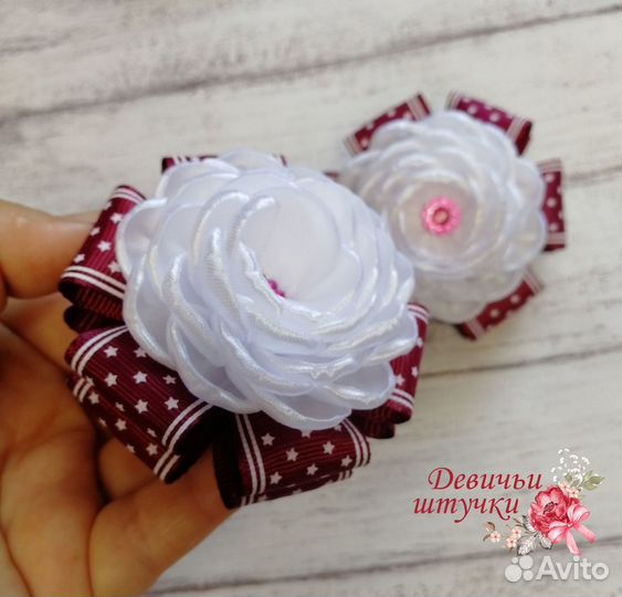 Набор школьных бантиков ручной работы