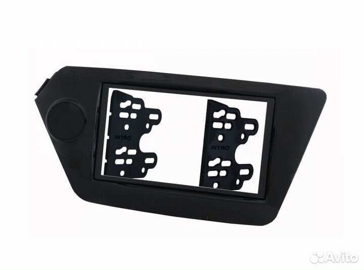 Рамка KIA Rio 11-17 2din (крепеж) Black royal glas