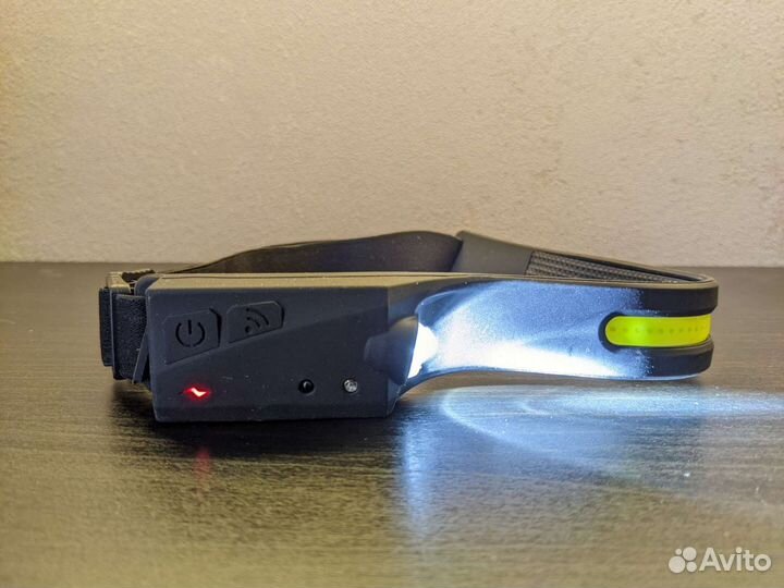 Налобный фонарь led cob 350lm новый