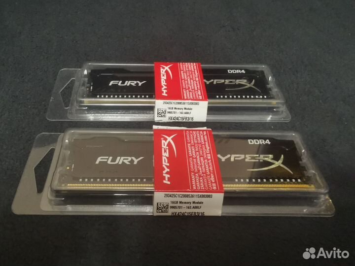 Оперативная память HyperX Fury 32гб DDR4 dimm
