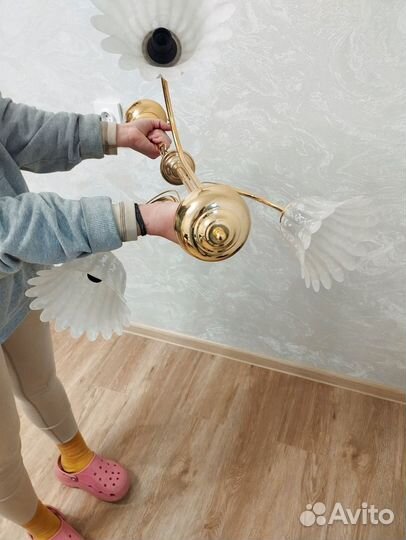 Люстра потолочная бу