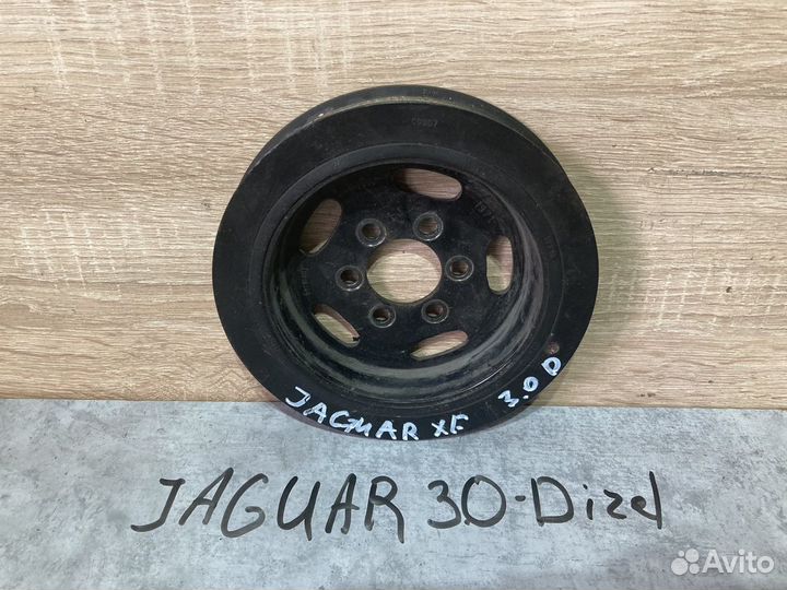 Шкив коленвала 2.7л диз. Jaguar XF, 2009г