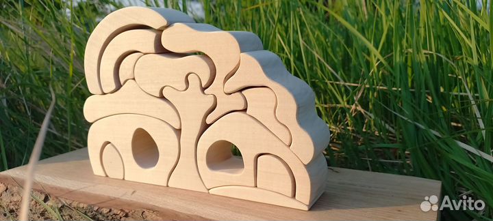 Вальдорфский конструктор, волшебные домики